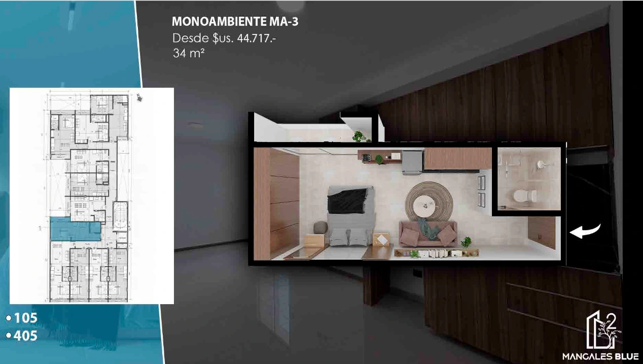 Plano del modelo MA-3 de Mangales Blue2