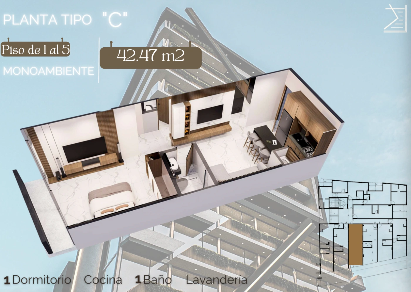 Plano del modelo C de Portobello V