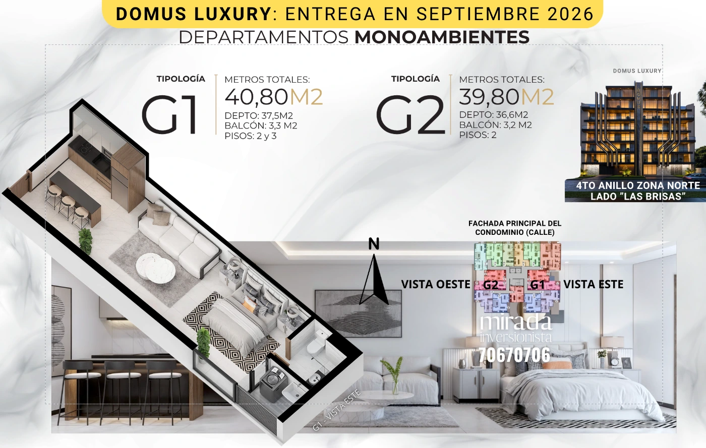 Plano del modelo G de Domus Luxury