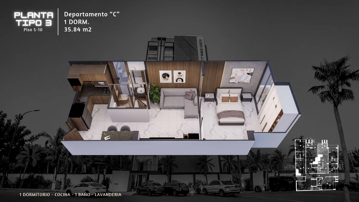 Plano del modelo C de Portobello 6