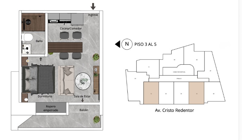 Plano del modelo B (copia) de Bless Tower