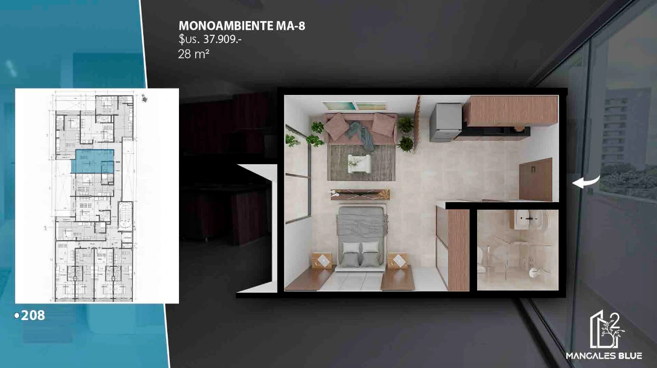 Plano del modelo MA-8 de Mangales Blue2