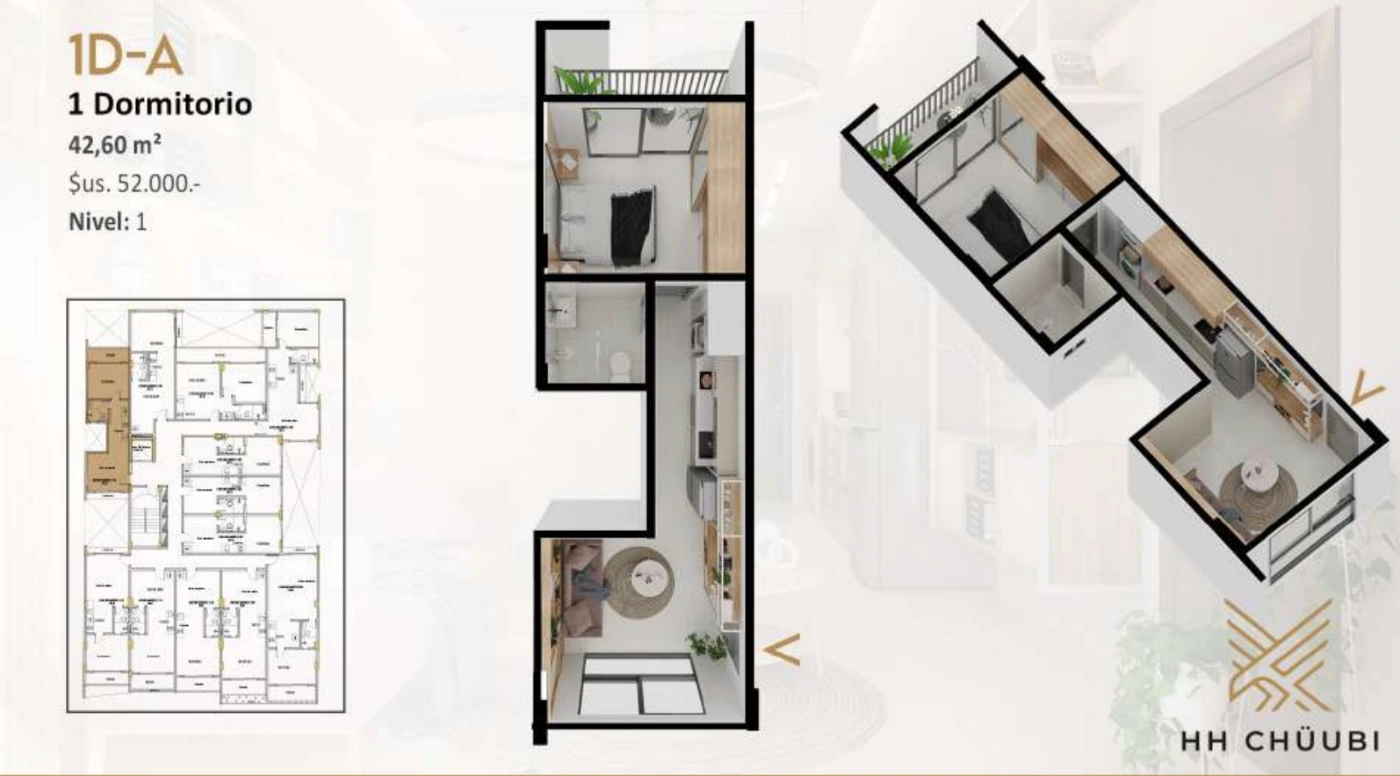 Plano del modelo 1D-A de HH Chübi