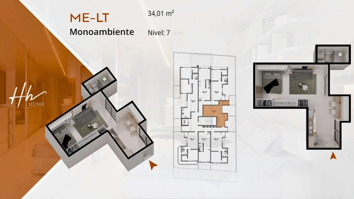 Plano del modelo M-E LT de HH Home