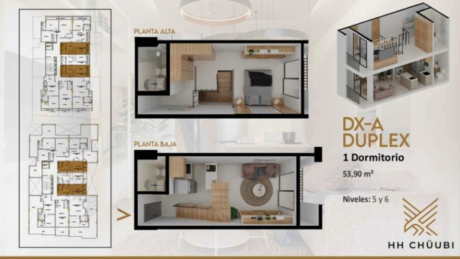 Plano del modelo DX-A de HH Chübi