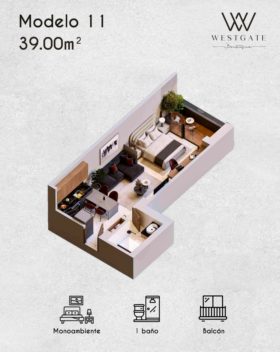 Plano del modelo 90.00 de Westgate Boutique