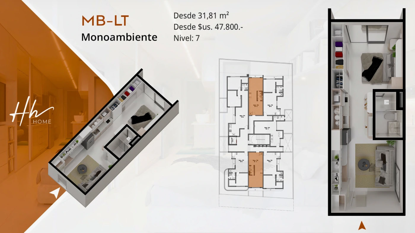 Plano del modelo M-B LT de HH Home