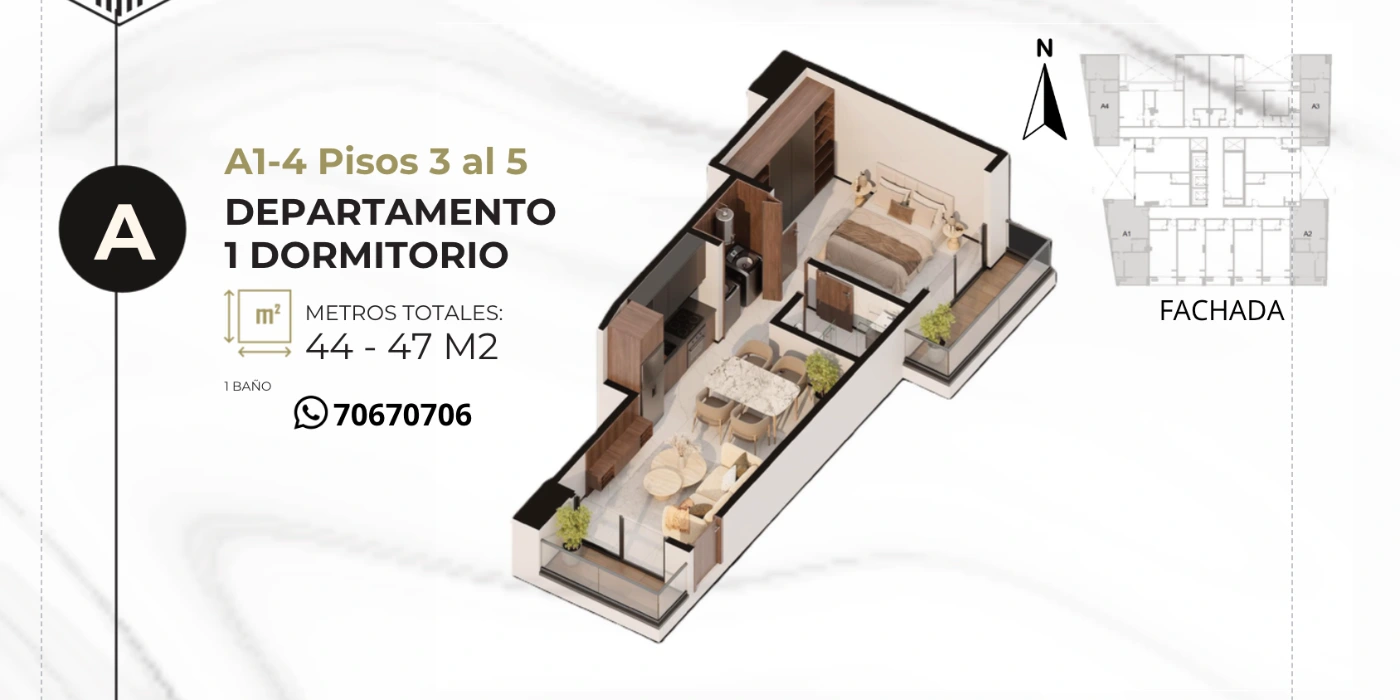 Plano del modelo A de Domus Black