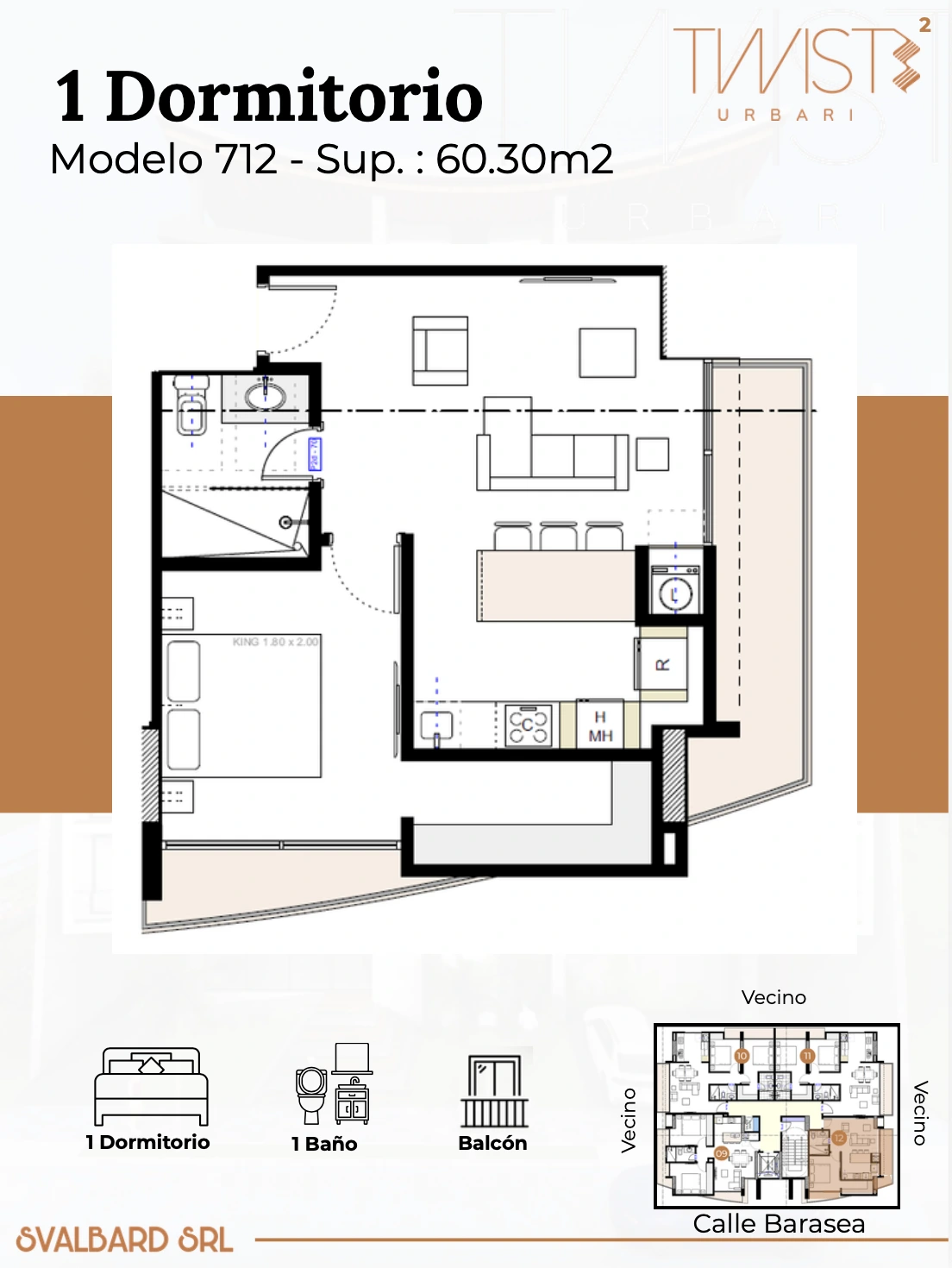 Plano del modelo 712 de Twist 2