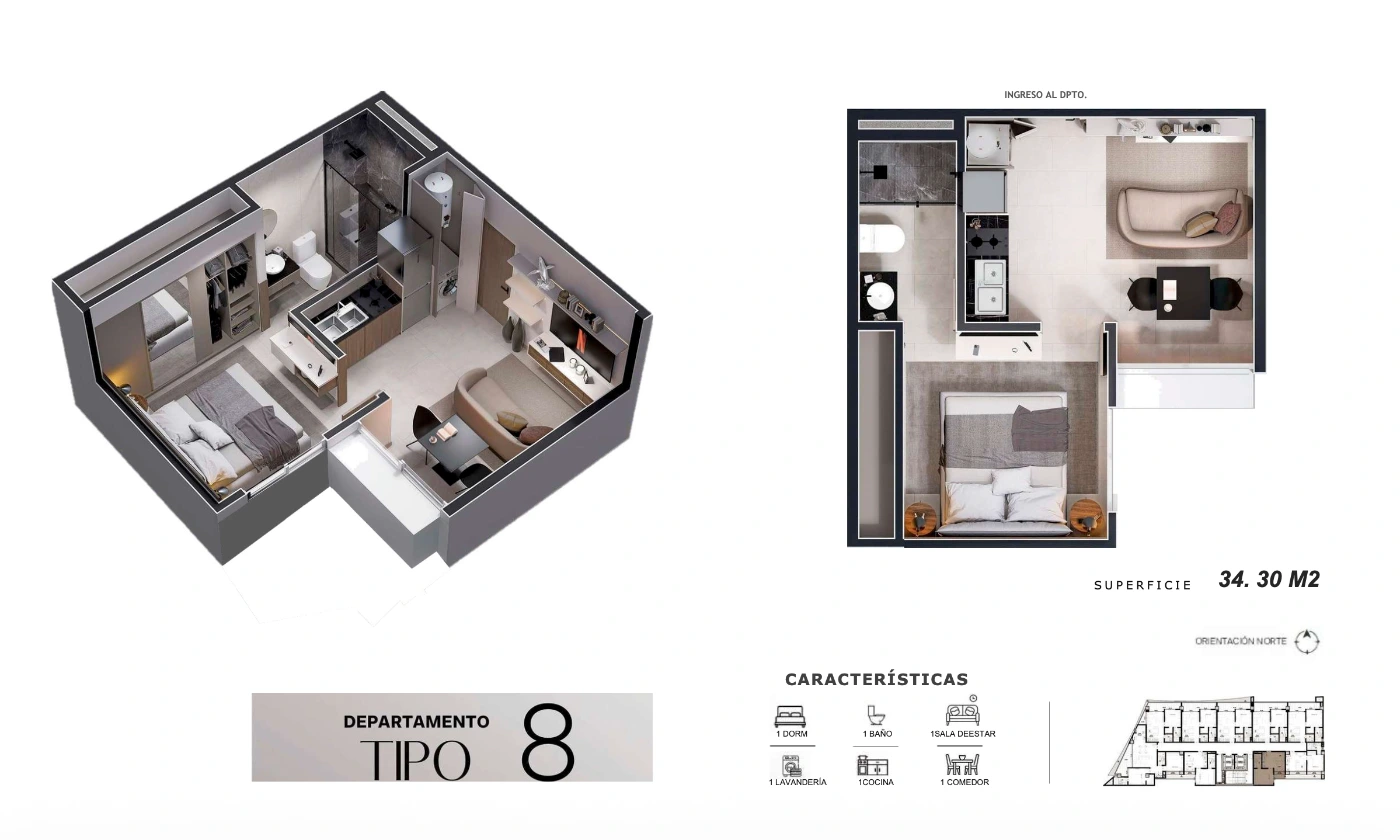 Plano del modelo 8 de Luxe Alpha