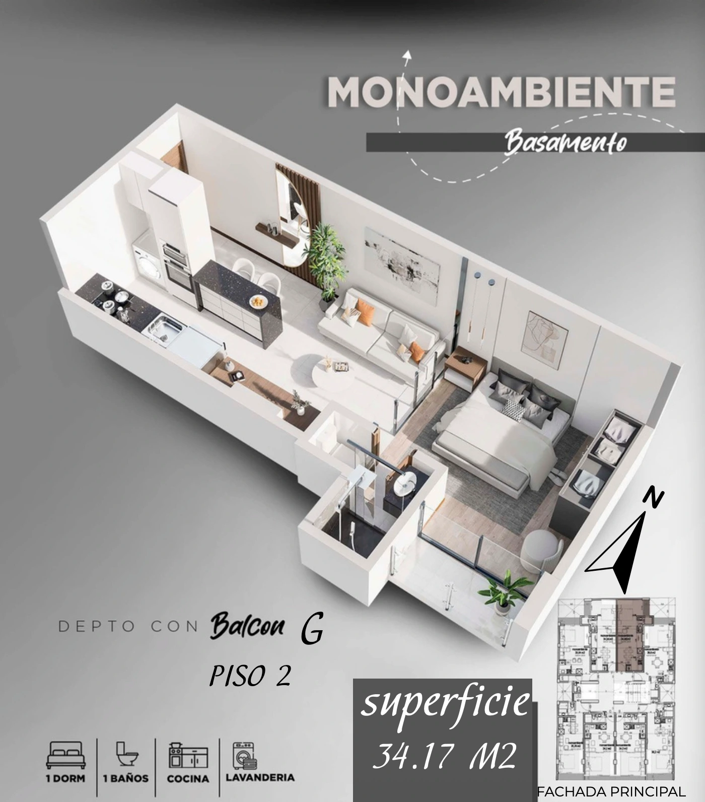 Plano del modelo G de Portobello Green