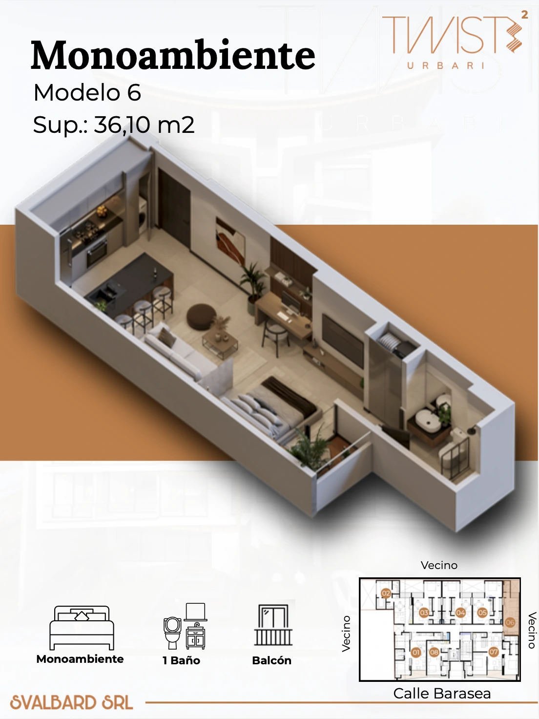 Plano del modelo MA de Twist 2