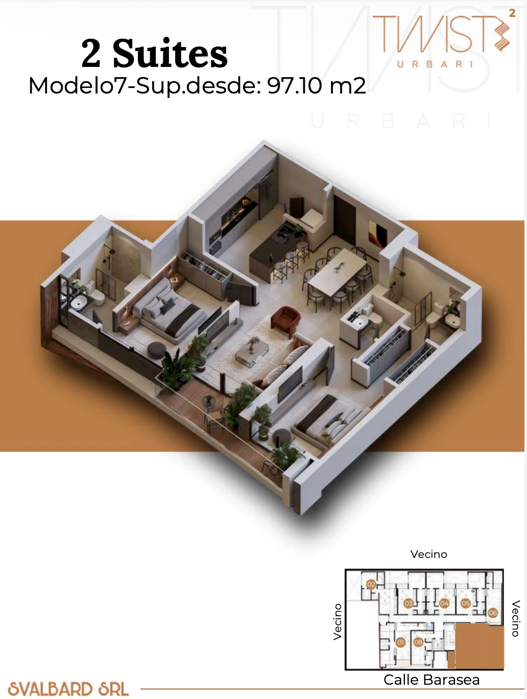 Plano del modelo 307 de Twist 2