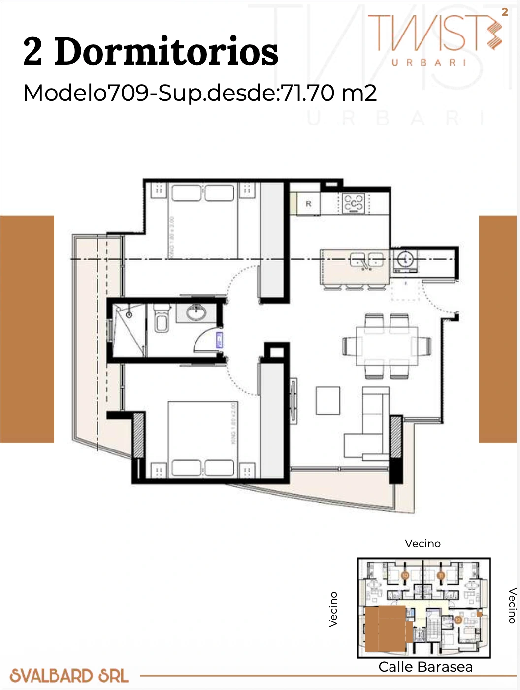 Plano del modelo 709 de Twist 2