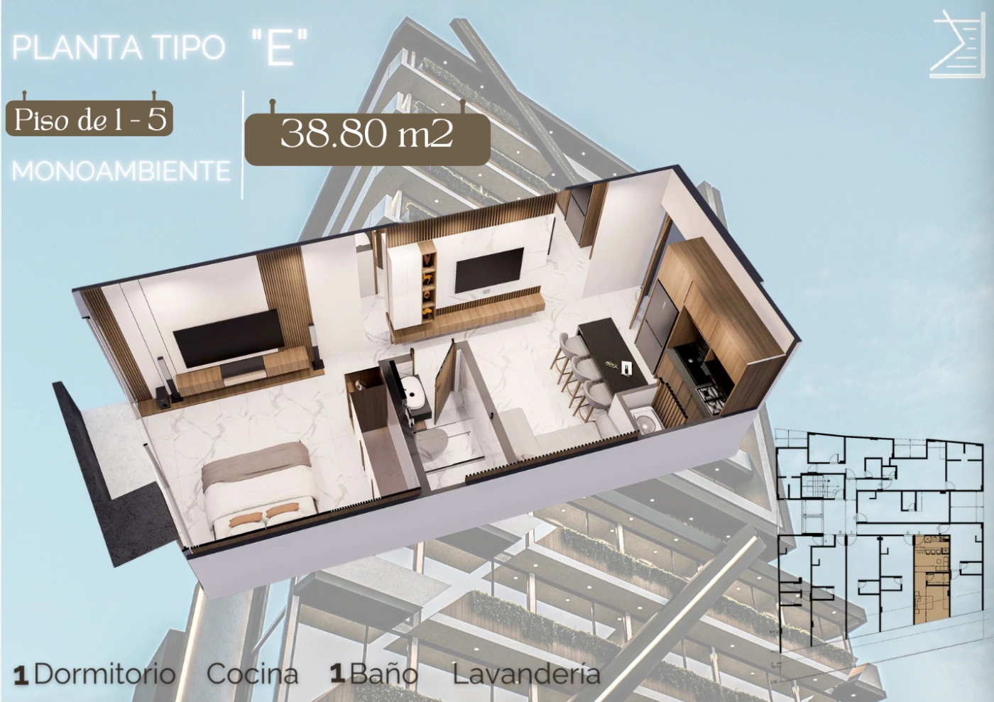 Plano del modelo E de Portobello V