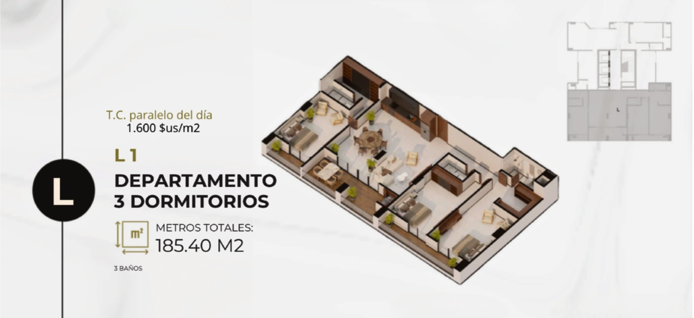 Plano del modelo L de Domus Black