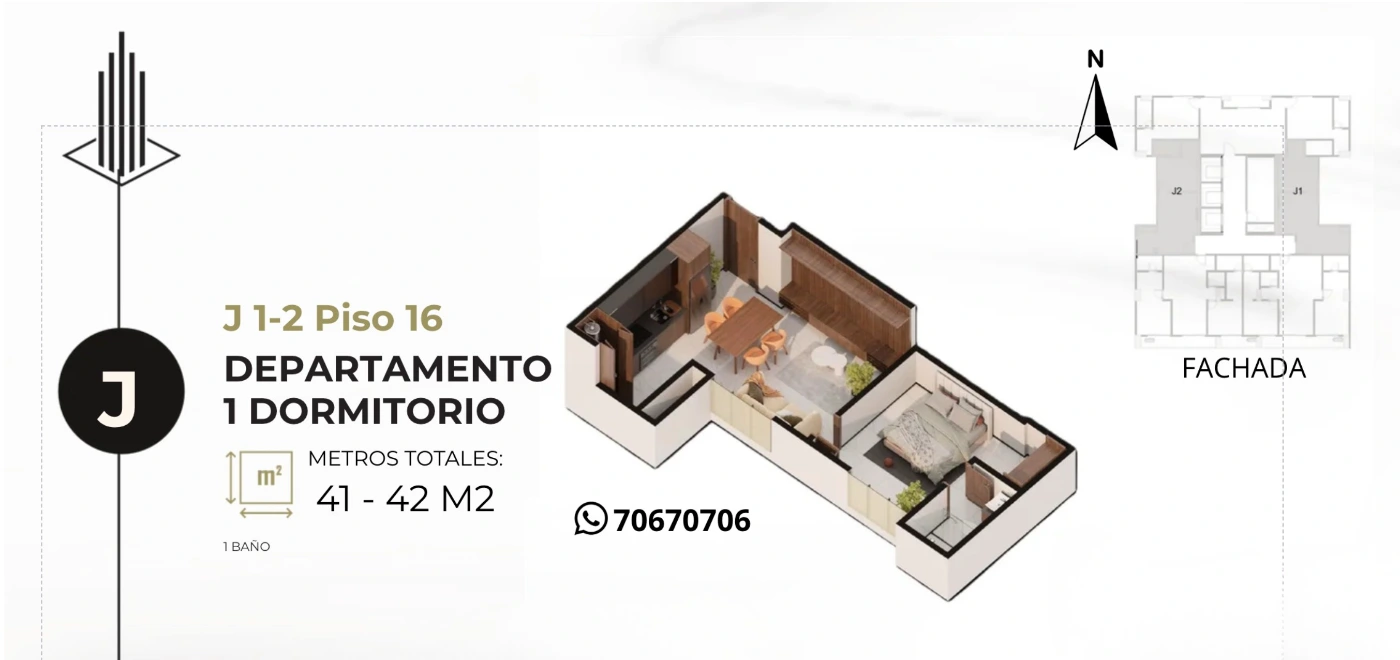 Plano del modelo J de Domus Black
