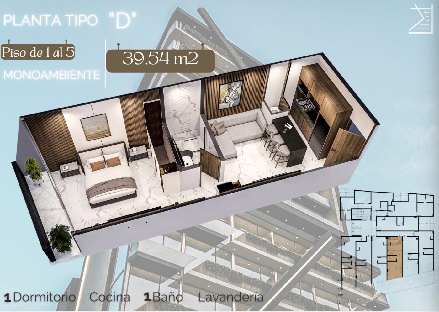 Plano del modelo D de Portobello V